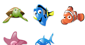 280x150 Finding Nemo Icon Set