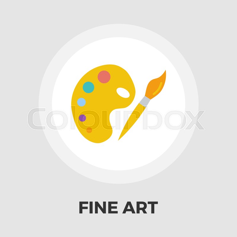 800x800 Fine Arts Icon Vector Flat Icon Stock Vector Colourbox