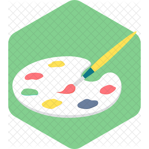 512x512 Fine Art Icon Of Flat Style