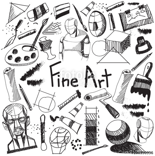 499x500 Fine Art Equipment And Stationary Handwriting Doodle And Tool