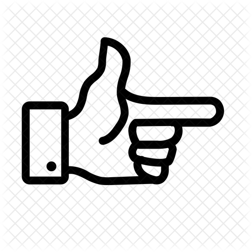 512x512 Direction With Index Finger Icon Of Line Style