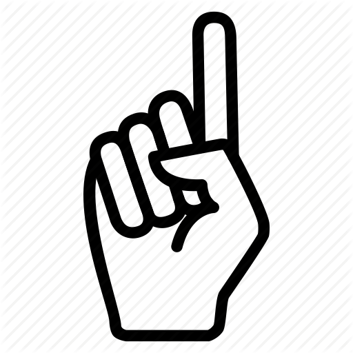 512x512 Finger, Gesture, Hand, Index, Up Icon