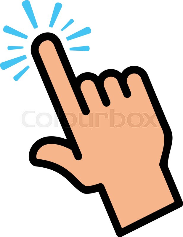 618x800 Finger Touch Vector Icon Stock Vector Colourbox