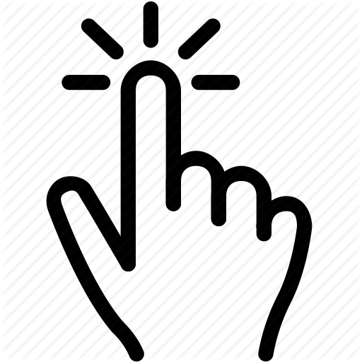 512x512 Click, Finger, Hand, One, Touch Icon
