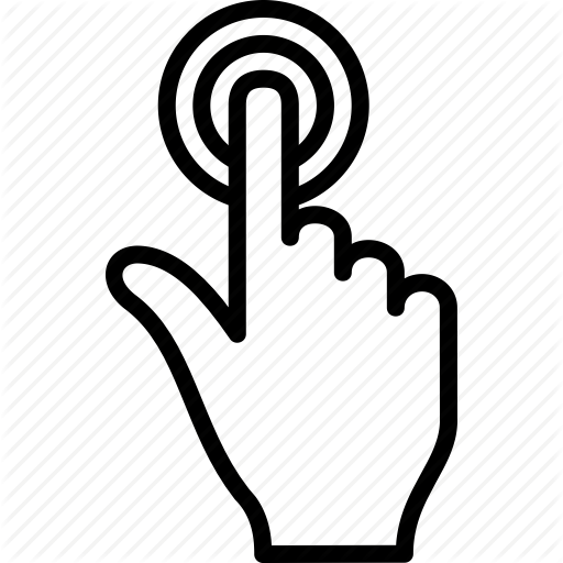 512x512 Click, Finger, Tap, Touch Icon
