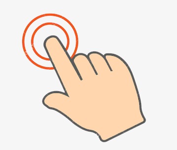 360x306 Click Finger Icon