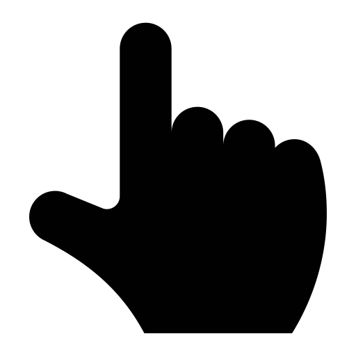 512x512 Finger, Point, Up Icon