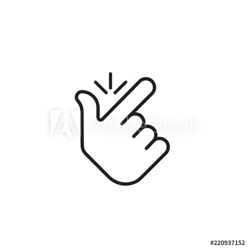 500x500 Snap Finger Logo Concept Make Flicking Fingers Popular Gesturing