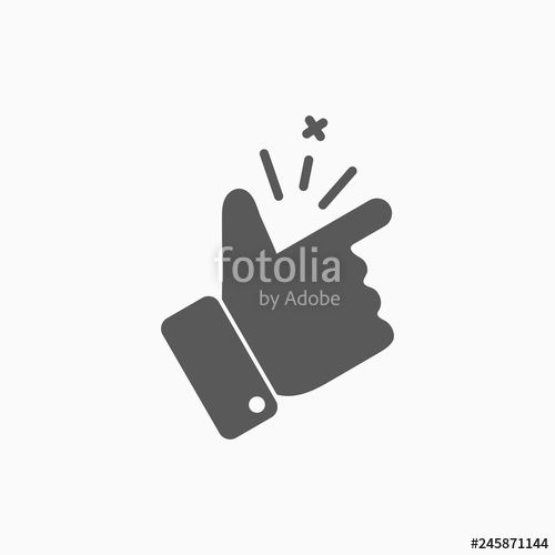 500x500 Snap Of The Fingers Icon Stock Image And Royalty Free Vector