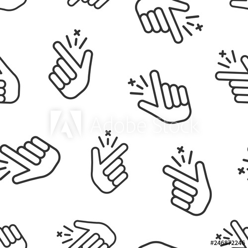 500x500 Finger Snap Icon Seamless Pattern Background Fingers Expression
