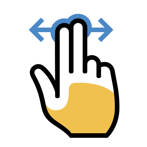 512x512 Gesture, Two, Finger, Swipe Icon Free Of Responsive And Mobile