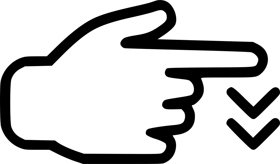 980x576 Touch Screen Swipe Hand Finger Down Png Icon Free Download