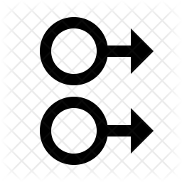 256x256 Two Finger Swipe Right Icon Of Line Style