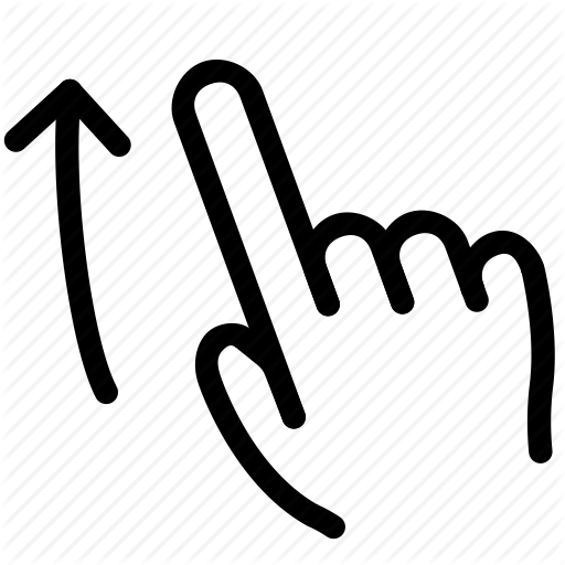 512x512 Finger, Gesture, Hand, Scroll, Swipe, Up Icon