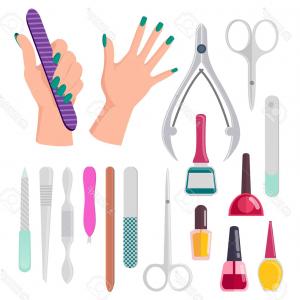 300x300 Manicure Line Icons Well Groomed Hands And Nails Nail Polish
