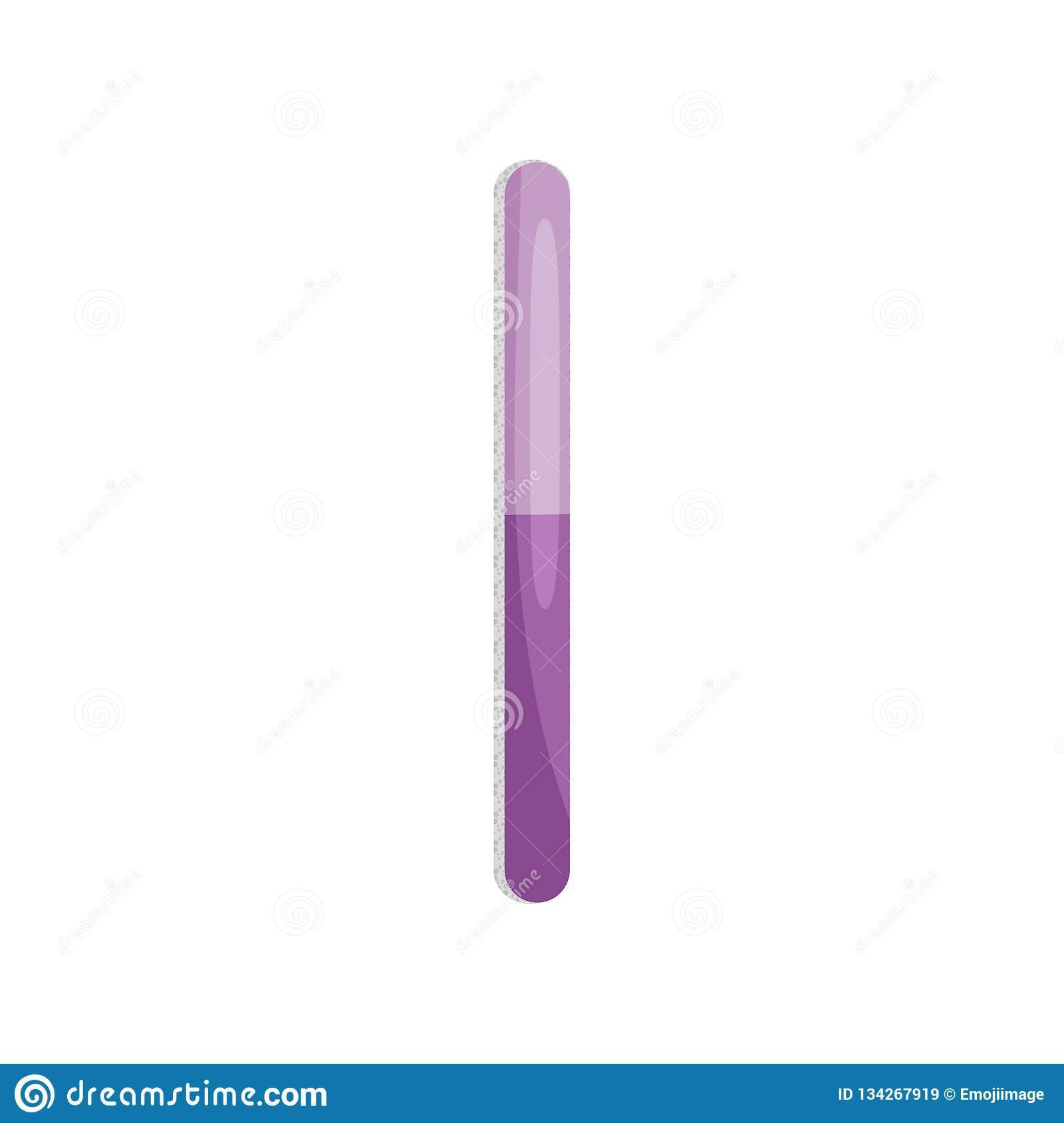 1600x1688 Flat Vector Icon Of Purple Nail Beauty Tool Instrument Used