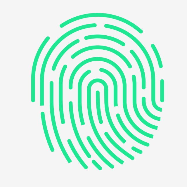 640x640 Human Body Fingerprint Icon Design, Human Fingerprint, Circle