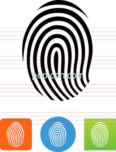 400x523 Human Fingerprint Icon