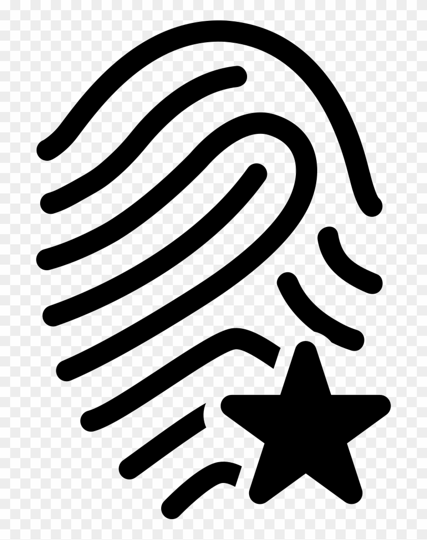 840x1061 Fingerprint Outline With Star Shape Comments