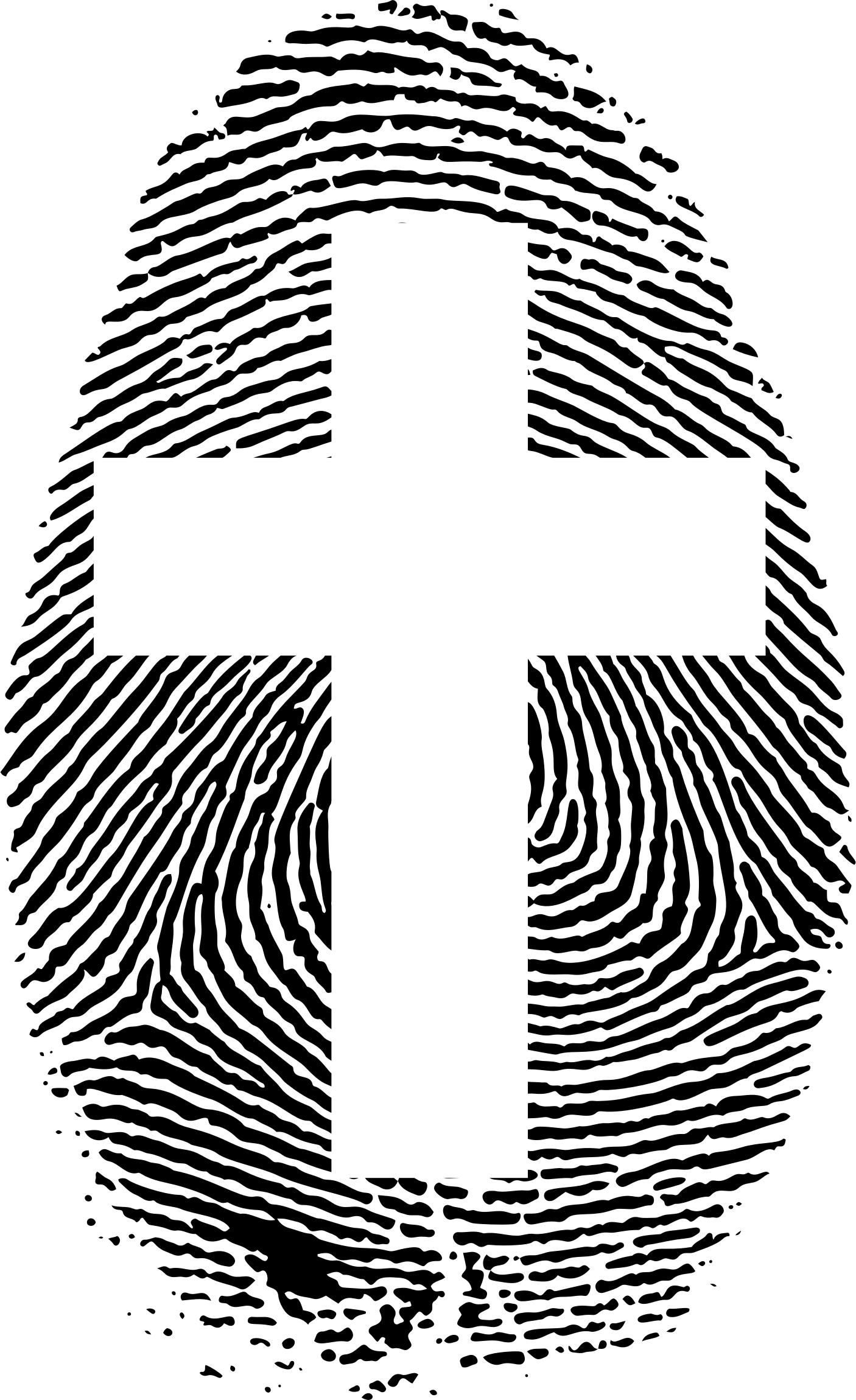 1406x2300 Cross Fingerprint Icons Png