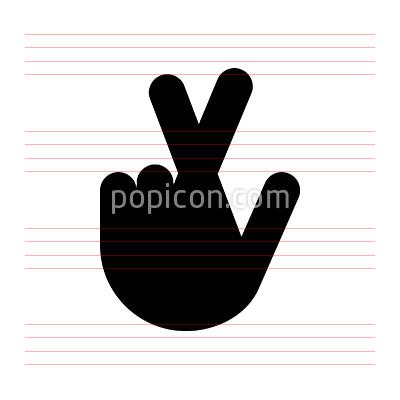 400x400 Hand Fingers Crossed