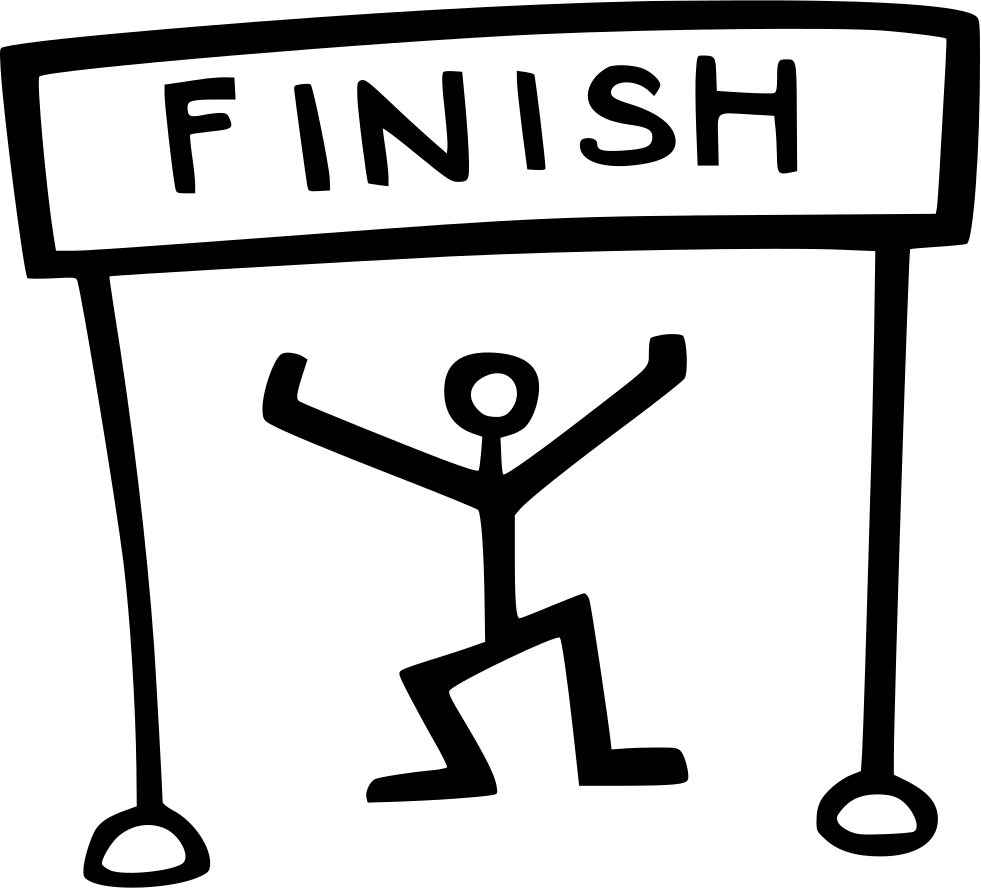 981x888 Finish Line Runner Png Icon Free Download