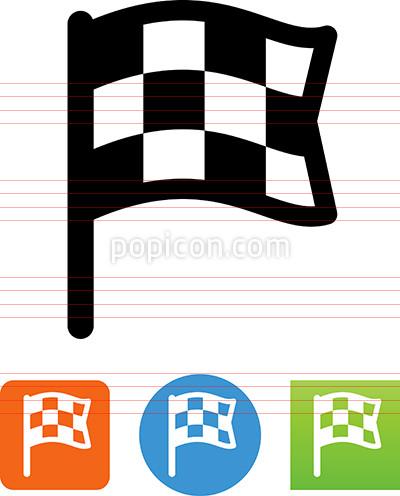 400x496 Checkered Flag Finish Icon