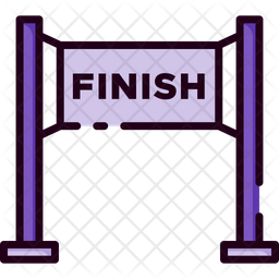Finish Line Icon Of Colored Outline Style 256x256 Finish Line Icon Of Colored Outline Style