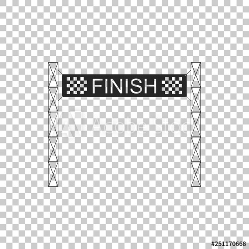 Ribbon In Finishing Line Icon Isolated On Transparent Background 500x500 Ribbon In Finishing Line Icon Isolated On Transparent Background
