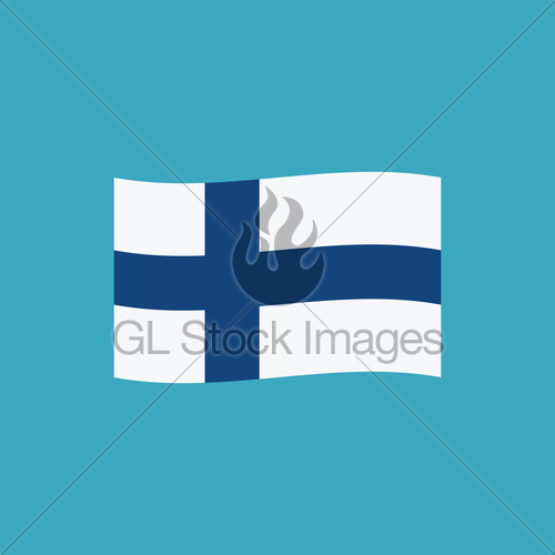 500x500 Finland Flag Icon In Flat Design Gl Stock Images