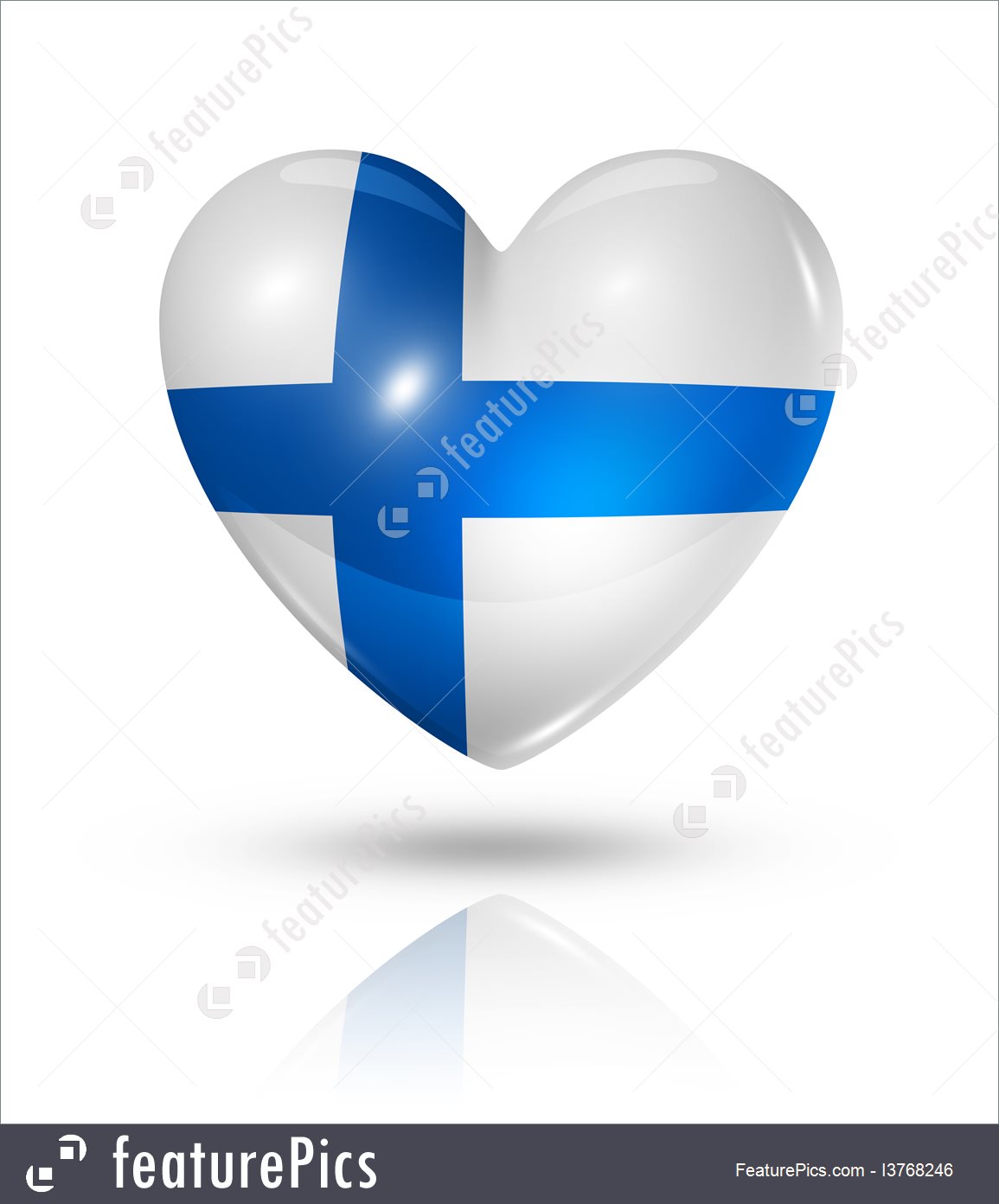 1155x1392 Love Finland, Heart Flag Icon Illustration