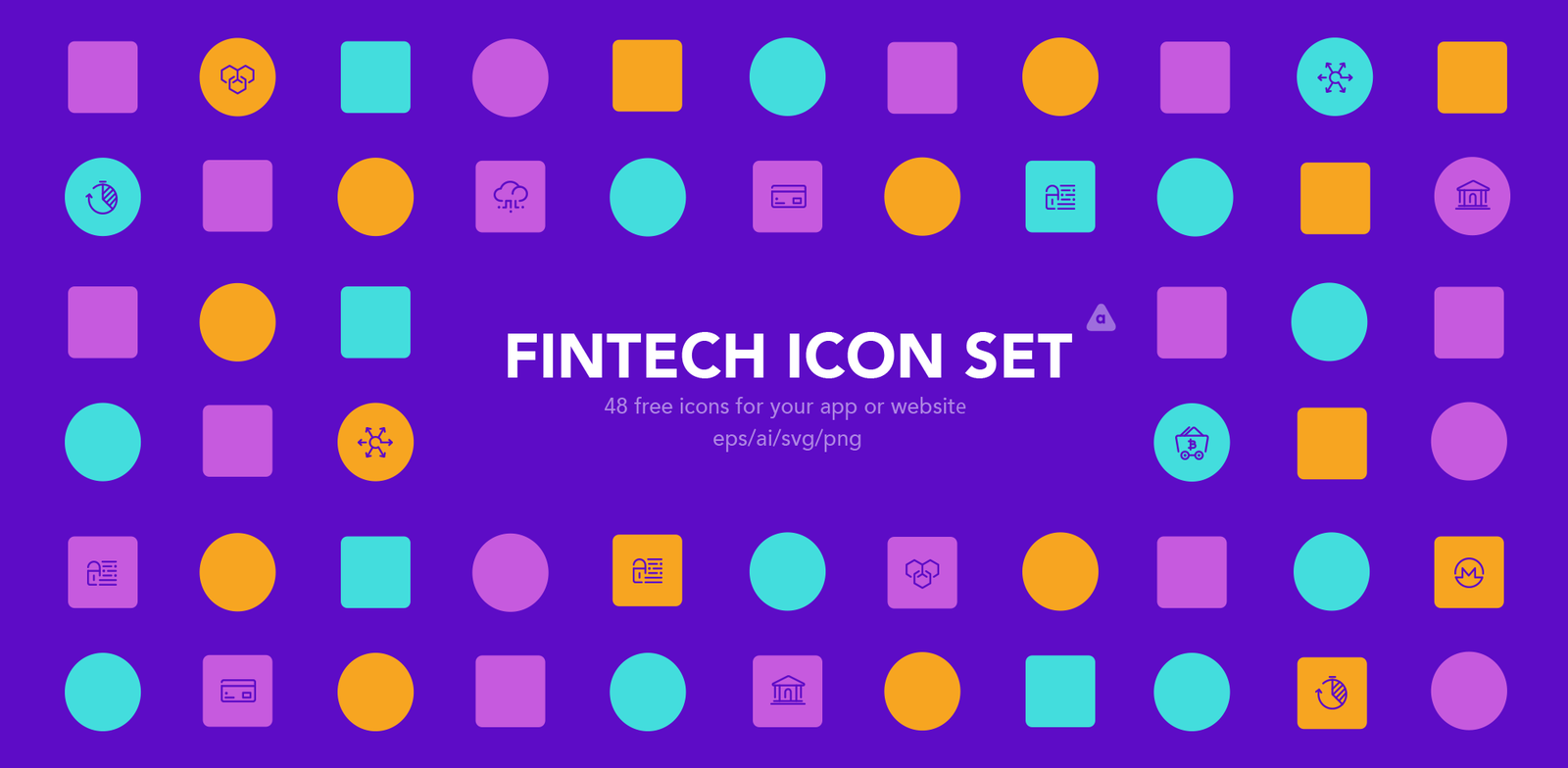 1600x784 Free Download Fintech Icon Set Webdesigner Depot