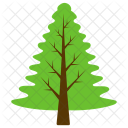 256x256 Fir Tree Icon Of Flat Style