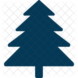 256x256 Fir Tree Icon Of Glyph Style