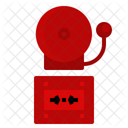 256x256 Fire Alarm Icon Of Flat Style