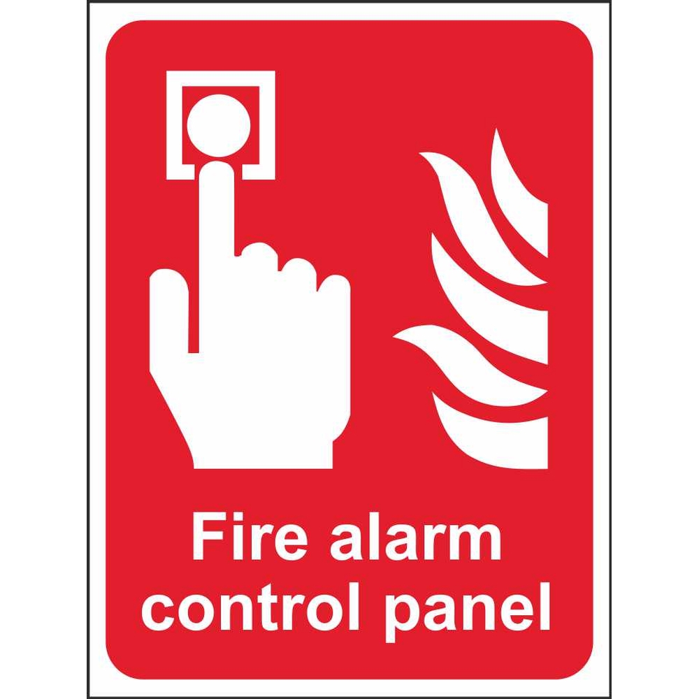 1000x1000 Fire Alarm Control Panel Signs Fire Fighting Site Safety Signs