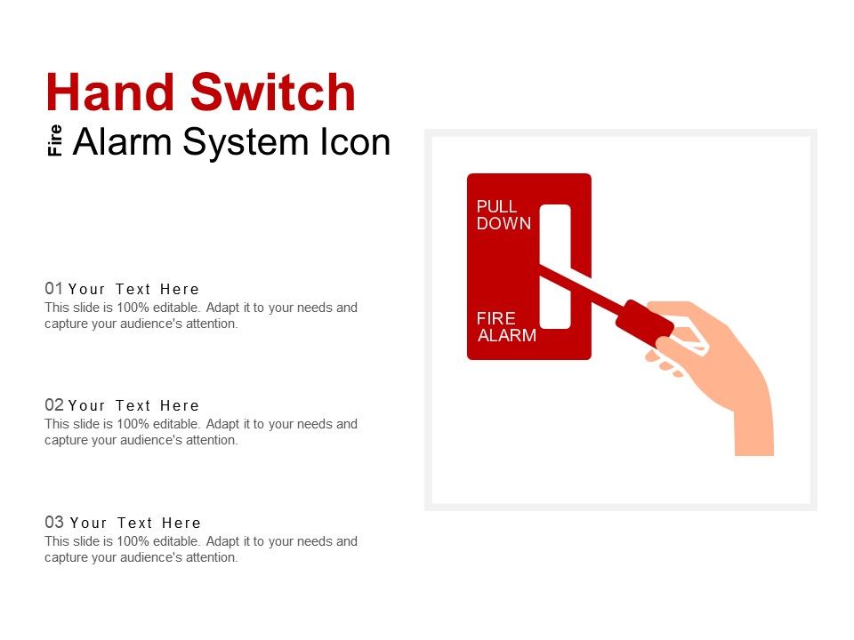 960x720 Hand Switch Fire Alarm System Icon Powerpoint Templates Download