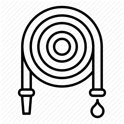 512x512 Fire Department, Firefighter, Put Out Fire, Rope, Water Icon