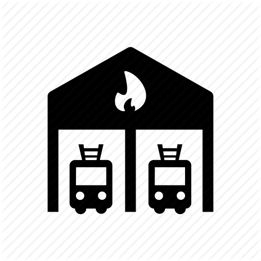 512x512 Building, Department, Fire Hall, Fire House, Office, Station Icon