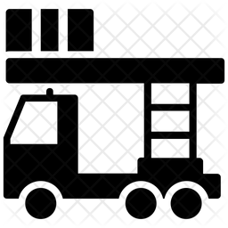 256x256 Fire Engine Icon Of Glyph Style