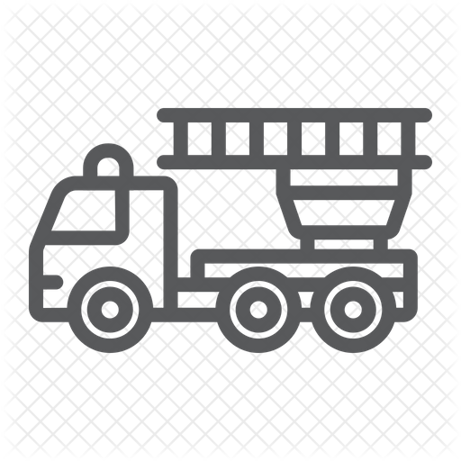 512x512 Fire Engine Icon Of Line Style