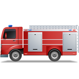 256x256 Fire Truck Left Red Icon Transporter Multiview Iconset Icons Land