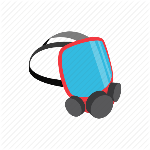 512x512 Fire, Firefighter, Fireman, Helmet, Isometric, Mask, Protection Icon