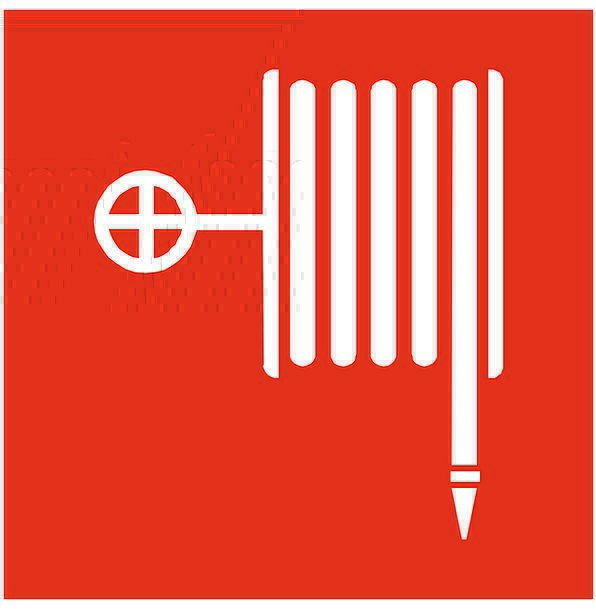 596x609 Fire Hose, Red, Bloodshot, Fire Extinguisher, Sign, Symbol, Icon
