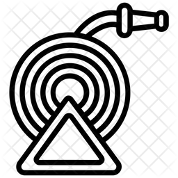 256x256 Fire Hose Icon Of Line Style