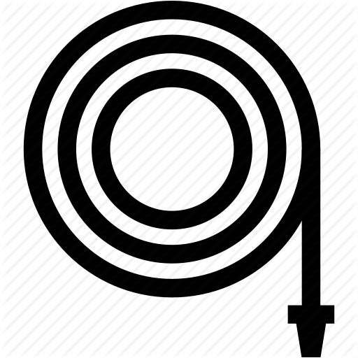 512x512 Fire Hose, Garden, Gardening, Hose, Water, Water Hose Icon