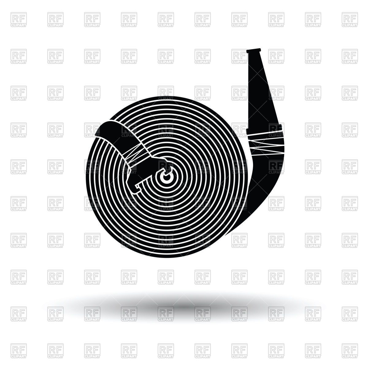 1200x1200 Fire Hose Icon With Shadow Design Vector Image Of Icons