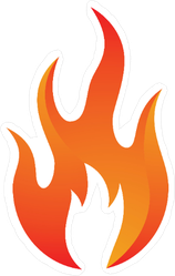 158x249 Fire Icon Sticker