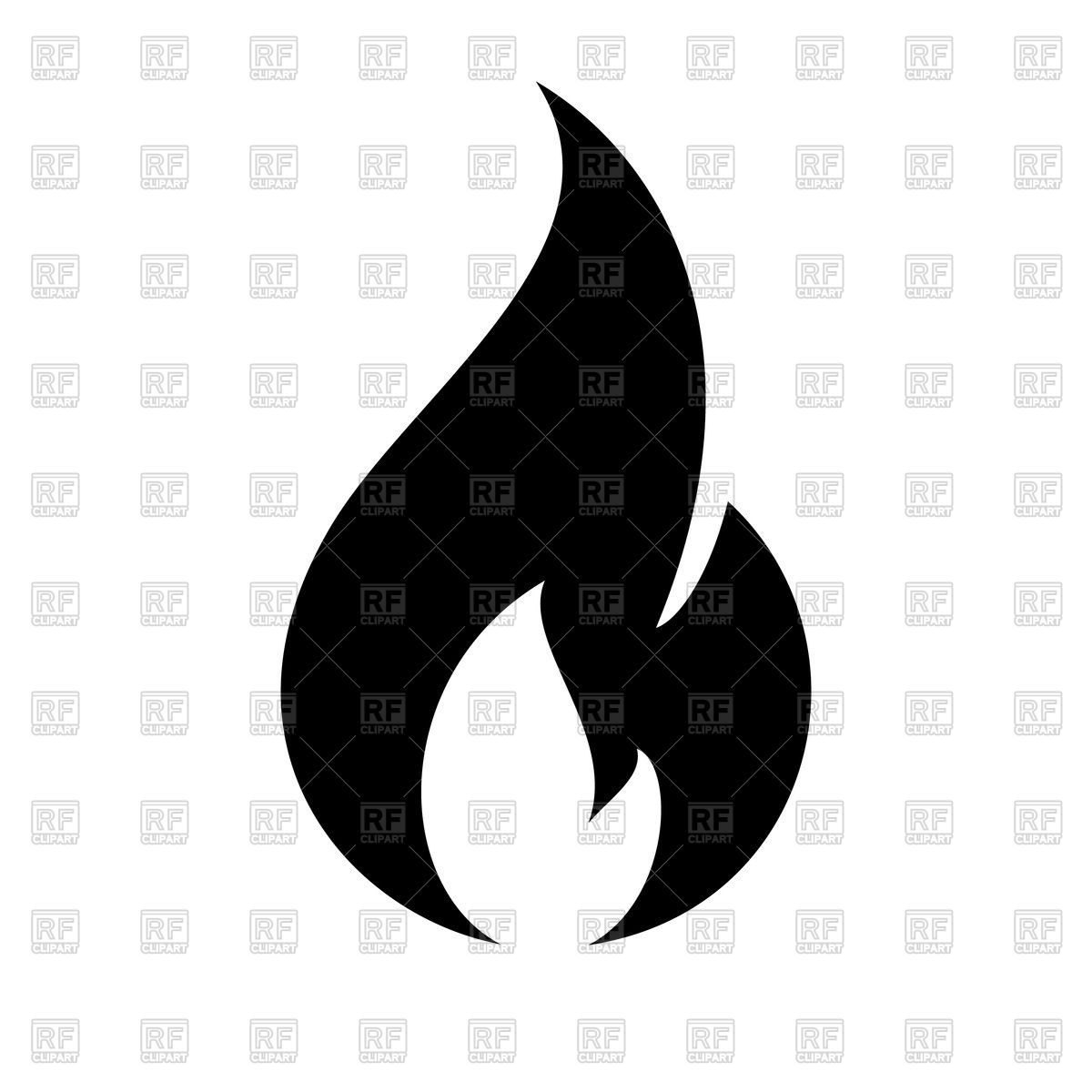 1200x1200 Fire Black Icon Vector Image Of Icons And Emblems