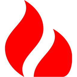 256x256 Red Fire Icon